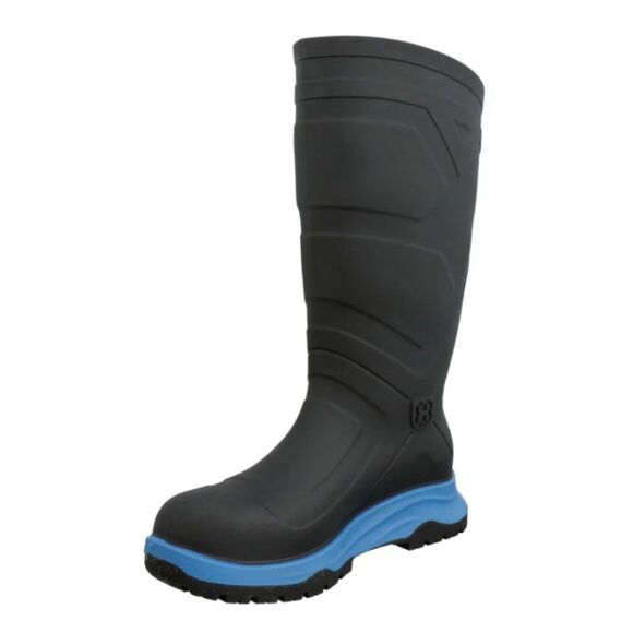 HEARTLAND LEADER Mens Sz 9 Black Plain Toe Slip Resistant Waterproof Boots NEW main image 4